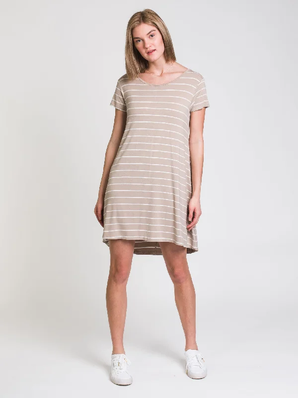 HARLOW LEIGH STRIPE TEE DRESS - CLEARANCE Tunics Chic fashionable