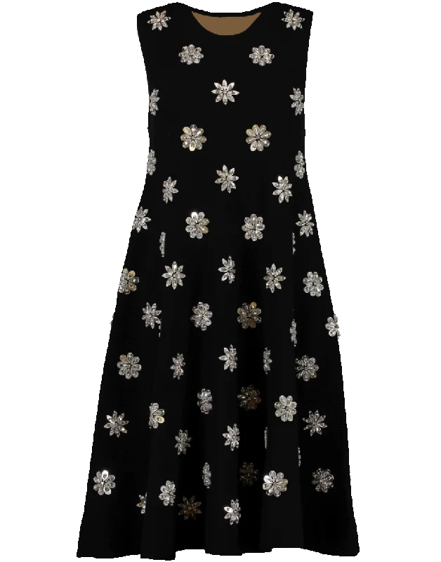 Embroidered Trapeze Dress Tunics Custom made