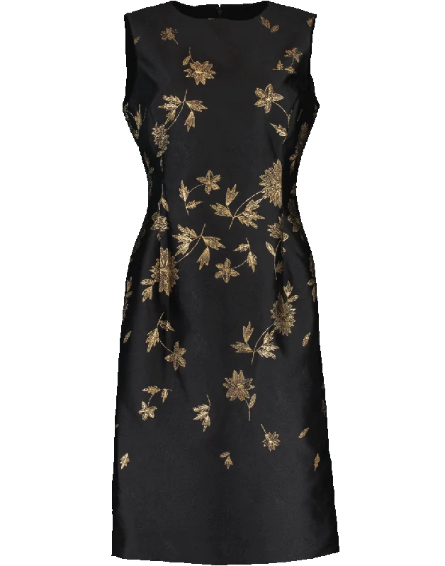 Slim Jacquard Dress Tunics Party sparkling