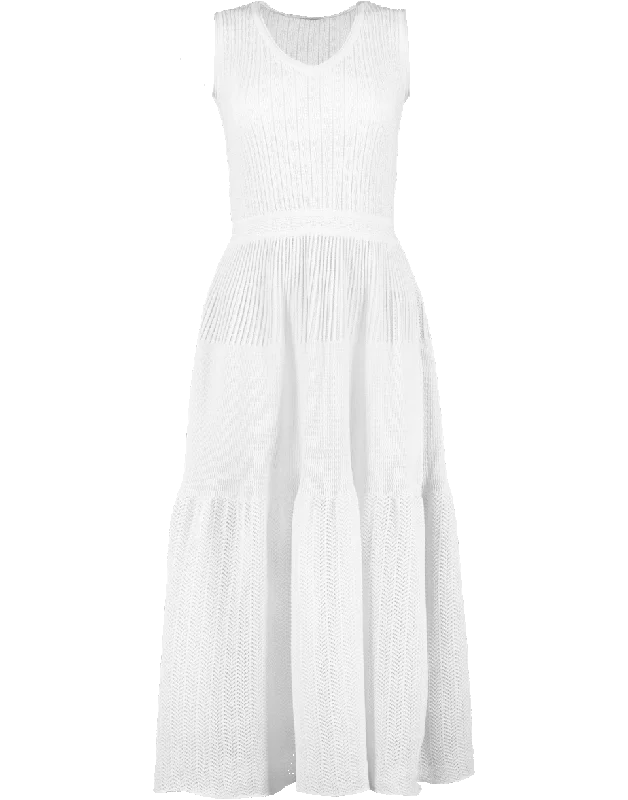 Agape Long V-Neck Dress Tunics Seasonal trendy
