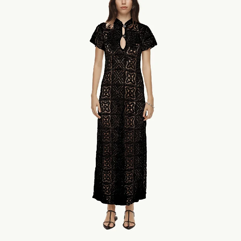Wanda Dress - Black Tunics Stylish elegant