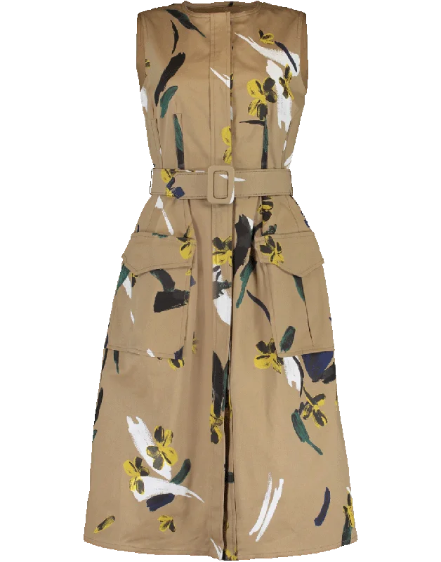 Painted Floral Dress Tunics Prom sequined