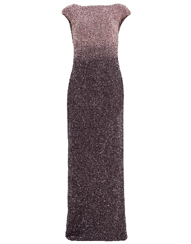 Sequin Cowl Back Dress Tunics Vintage classic