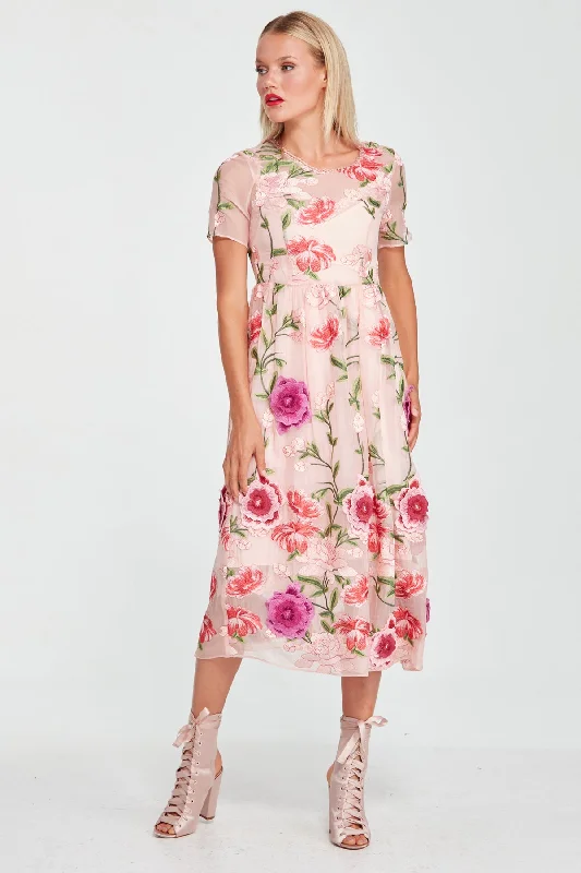 Trelise Cooper - Waltz on the Weekend Dress - Blush Floral FINAL SALE Tunics Fashionable trendy