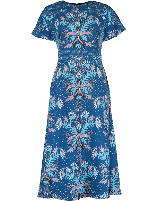 Flutter Sleeve Print Waffle Dress Tunics Custom made