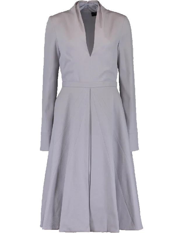 Shirting Dress Elegant Long Evening