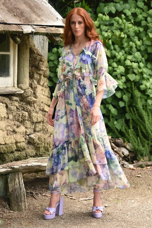 Trelise Cooper - Frills and Chills Dress - Pastel Floral FINAL SALE Tunics Custom made