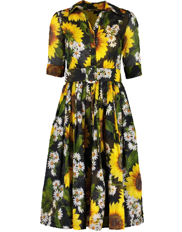 Oceana Sunflower Dress Tunics Cozy soft