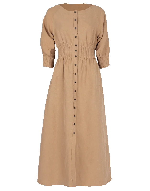 Amia Button Down Dress Tunics Sophisticated sleek