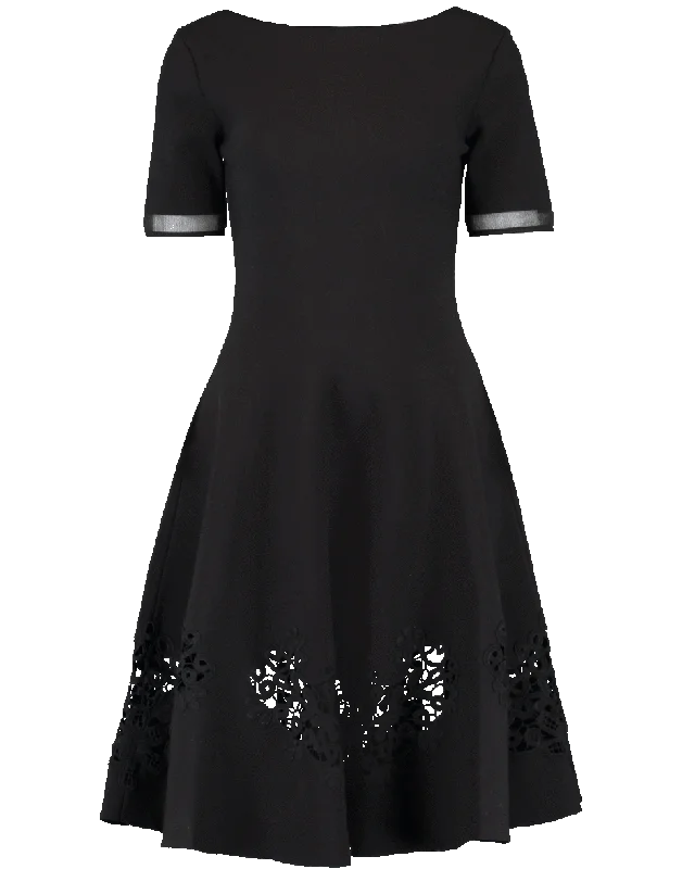 Illusion Knit Dress Tunics Wedding white