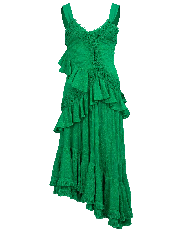 Bozoma Ruffle Hem Dress Tunics Travel practical