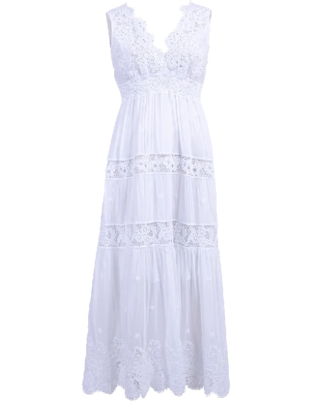 V-Neck Tea Length Carrara Dress Tunics Plaid country