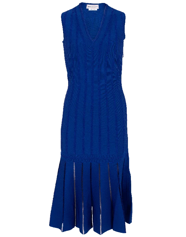 Knit V-Neck Dress Tunics Lace romantic