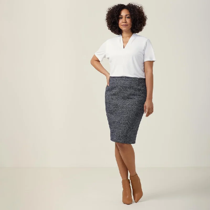 NNT Uniforms Tweed Pencil Skirt (CAT2NG)- Clearance denim skirt durable