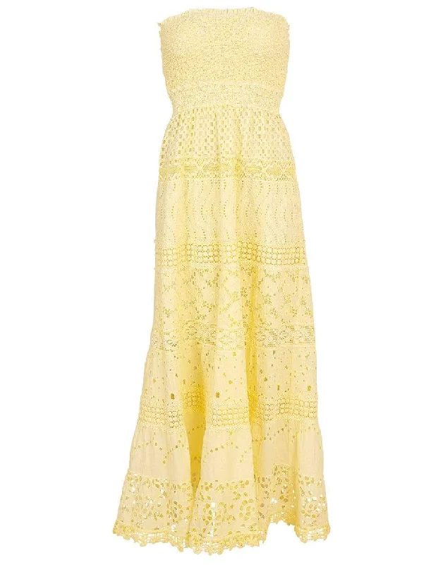Belem Strapless Long Dress Tunics Solid Classic
