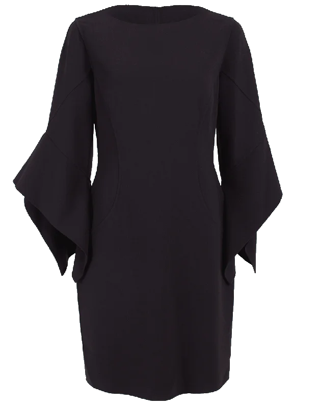 Drape Sleeve Sheath Dress Tunic Top Casual