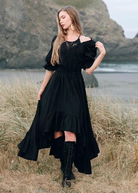 Gwenaelle Dress in Black Tunics Denim casual