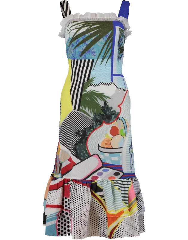 Kara Flounce Dress Bodycon Club Sequined