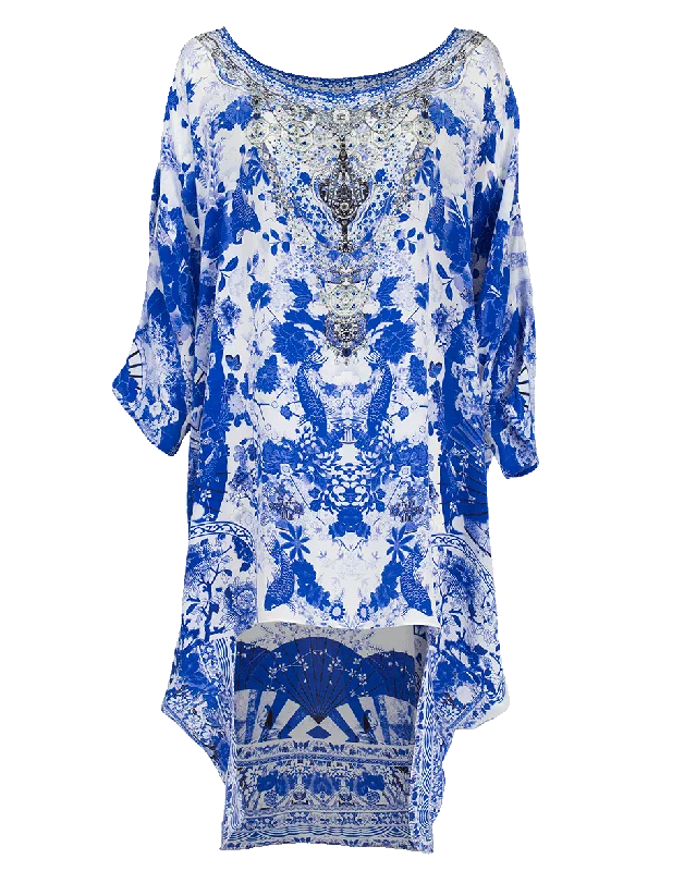 Scoop Back Hem Dress Tunics Practical durable