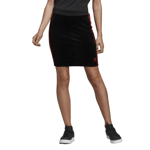 Adidas  Vday Women Original Skirt Black / Red Fh8558 lightweight skirt design