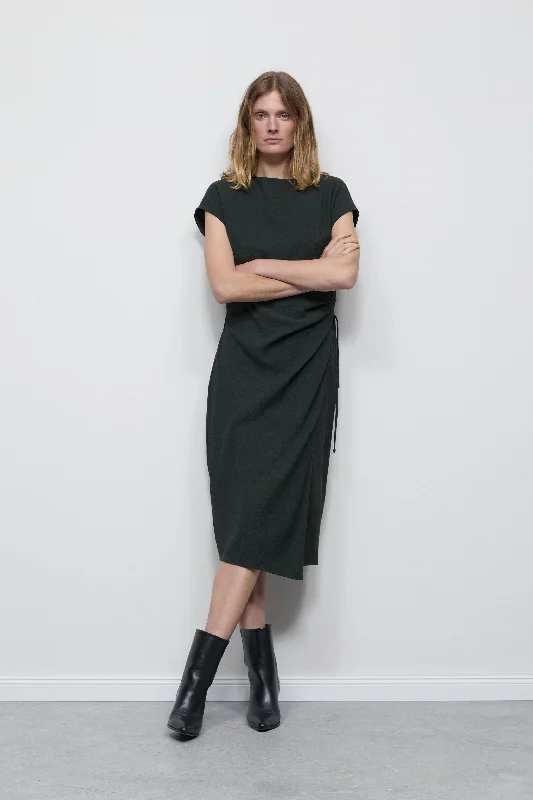 CLOSED WOMENS TEXTURED VISCOSE BLEND DRESS - IRISH COFFEE Tunics Sophisticated sleek