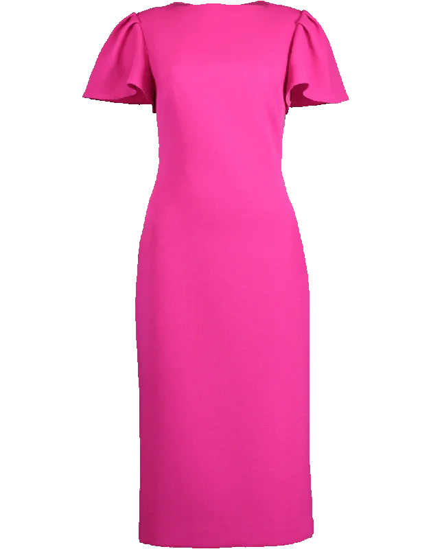 Flutter Sleeve Sheath Dress Tunics Favorite customer