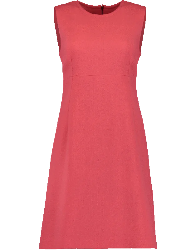 A Line Wool Crepe Dress Tunics Fashionable trendy