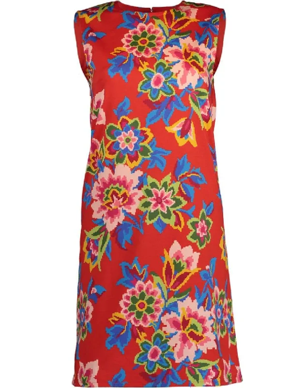 Pixel Floral Print Dress Bodycon Club Sequined