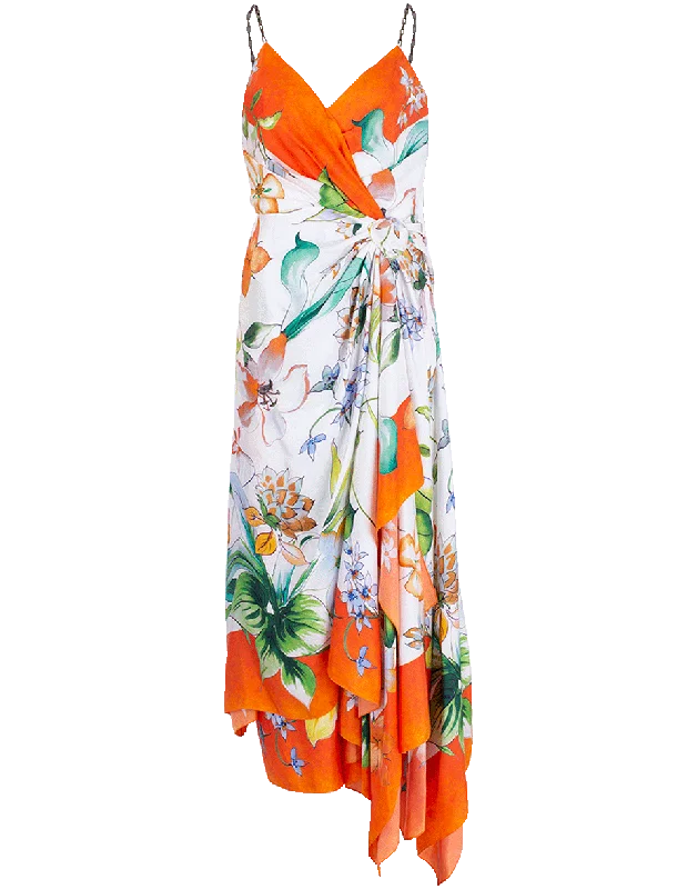 Chain Strap Wrapped Dress Tunics Seasonal trendy