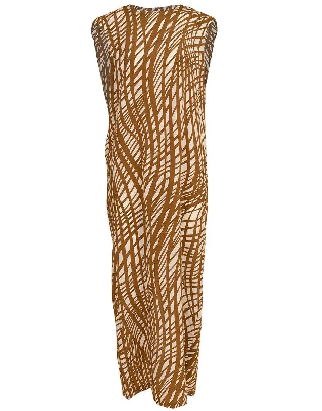 Long Round Neck Print Dress Tunics Gym athletic