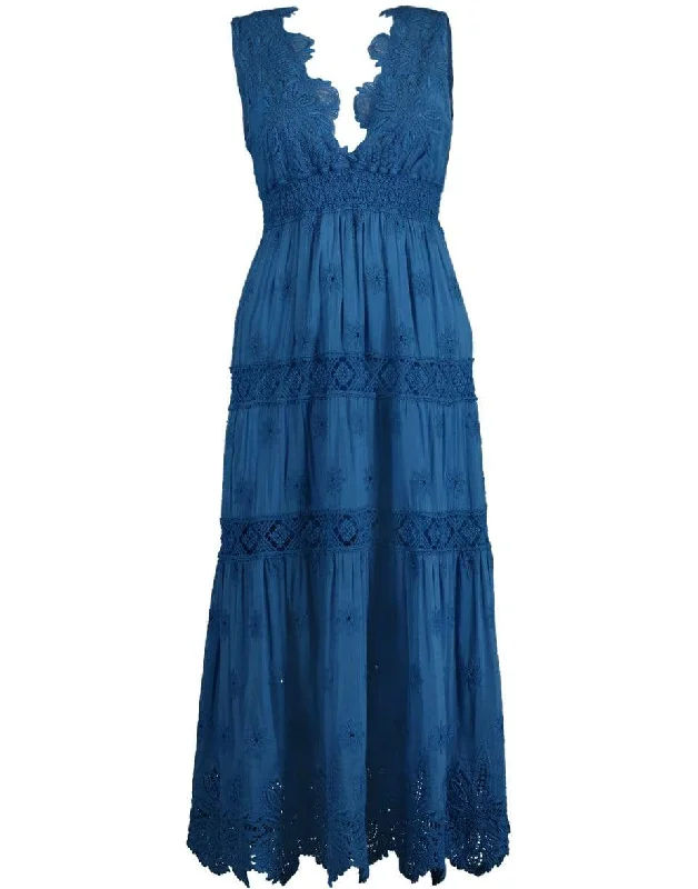 Colbalt Juliaca Tea Length Dress Tunics Floral girly
