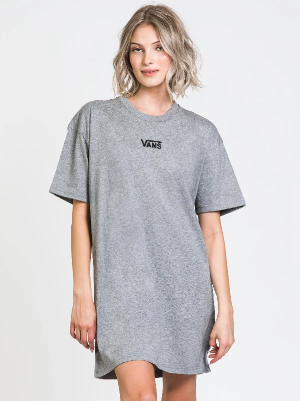 VANS W CENTER VEE TEE DRESS - CLEARANCE Off-the-shoulder Chic Trendy