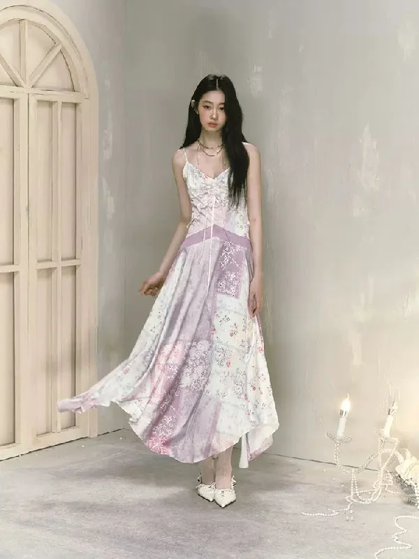 Floral print suspender skirt【s0000009229】 boho skirt vibe