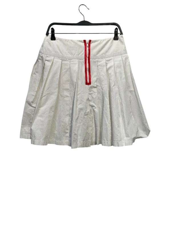 DOLCE&GABBANA/Skirt/Polyester/WHT/Pleated/ boho skirt vibe