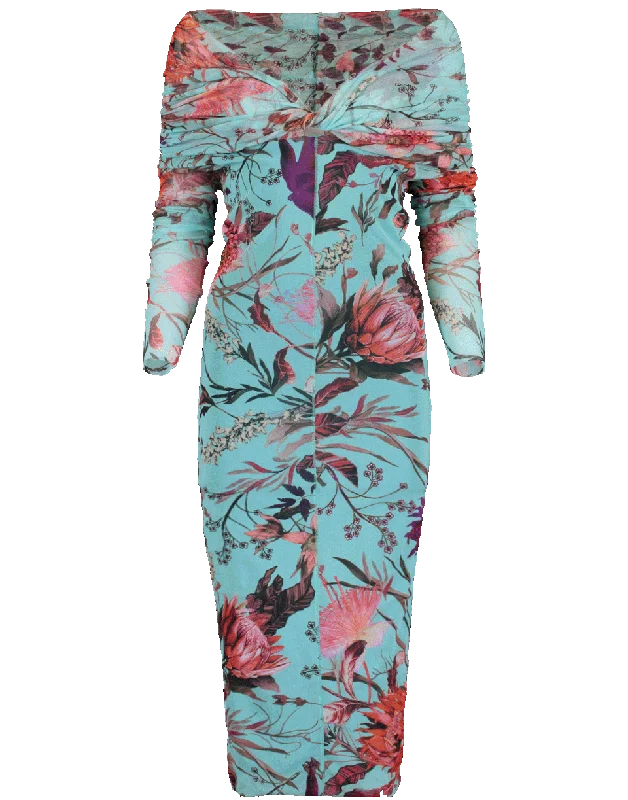 Off Shoulder Floral Dress Tunics Versatile stylish