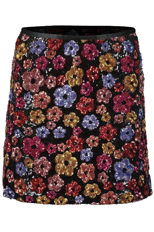 Murakami Mini Skirt floral skirt print