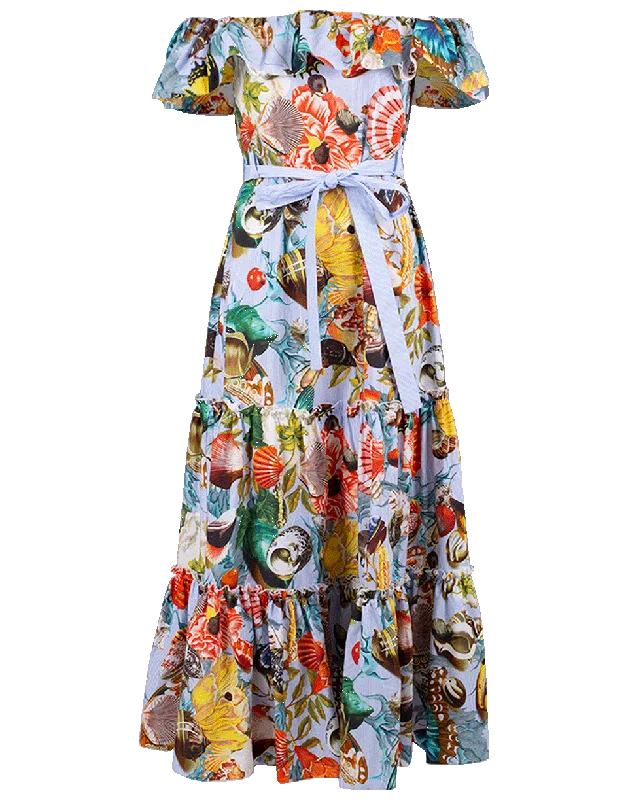 Off Shoulder Nata Dalia Dress Tunics Denim casual