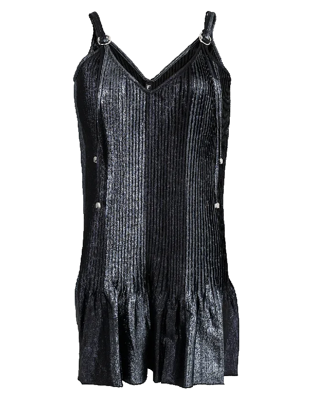 Topiary Pleated Dress Tunics Polka dots