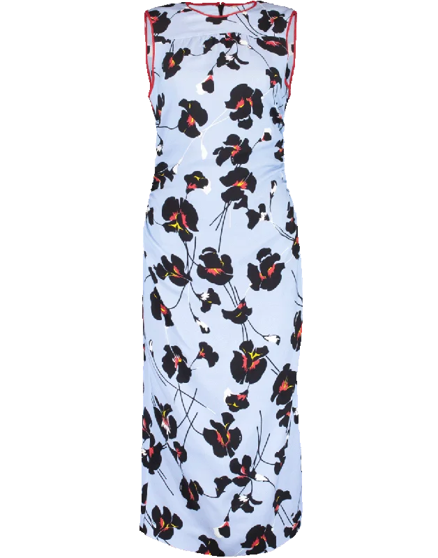 Slim Printed Mid Dress Tunics Sophisticated sleek