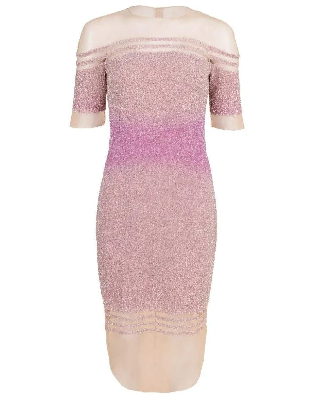 Off Shoulder Degrade Sequin Dress Tunics Stylish elegant