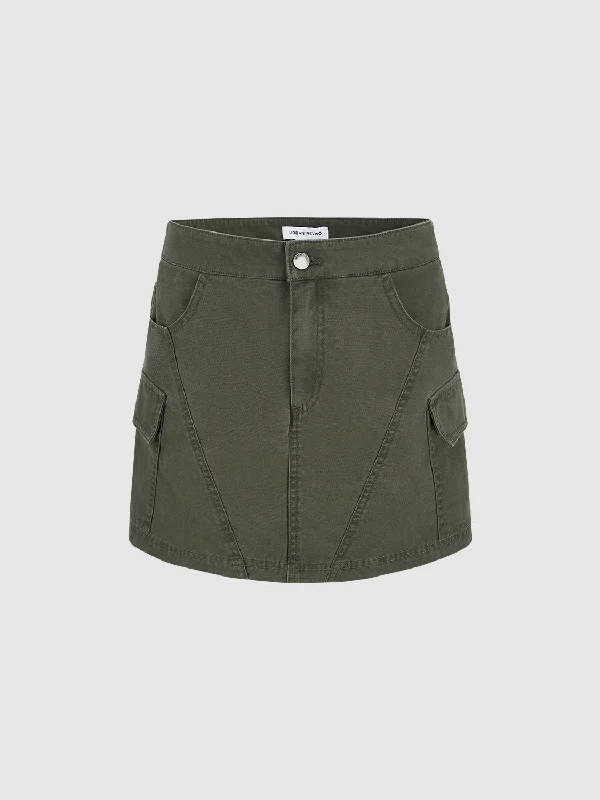 Mini A-Line Skirt cashmere skirt soft