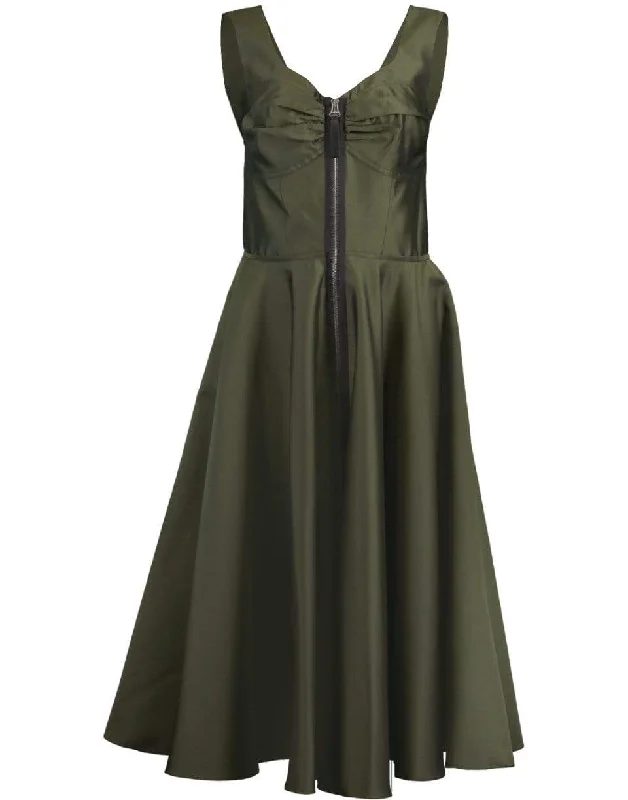 A-Line Zip Front Dress Tunics Versatile all-occasion