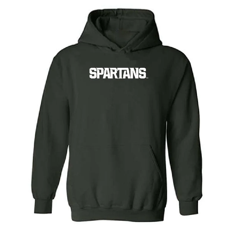 Michigan State - NCAA Women's Track & Field : Margaret Jones - Generic Shersey Hooded Sweatshirt Graphic Hoodie Design Print