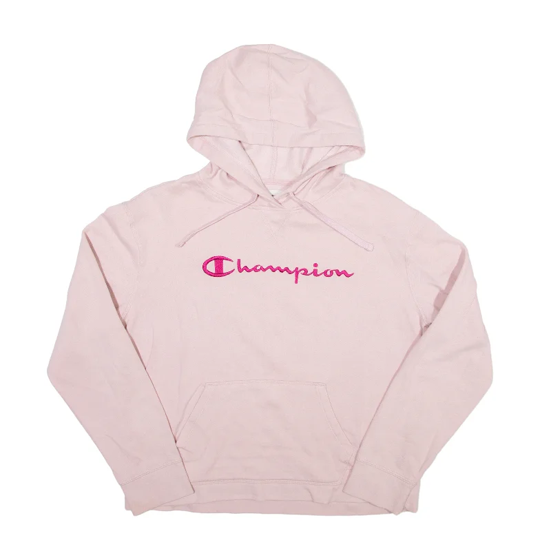 CHAMPION Hoodie Pink Pullover Womens L Seamless Knit Pullover