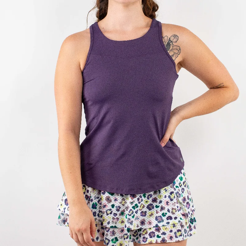 Elite Shane Tank Wineberry loose fit tank