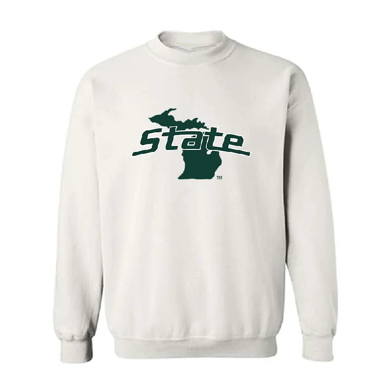 Michigan State - NCAA Women's Track & Field : Anyssa Hall - Crewneck Sweatshirt Hoodie with Patch Decorative Personalized