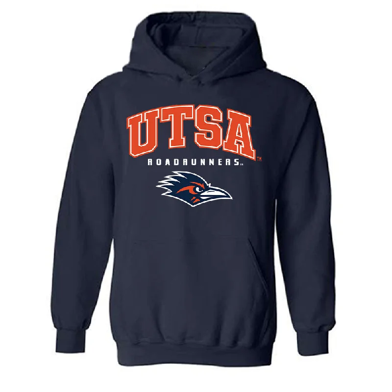 UTSA - NCAA Women's Track & Field : Leah Smith - Classic Shersey Hooded Sweatshirt Hoodie with Puffed Sleeves Voluminous Trendy