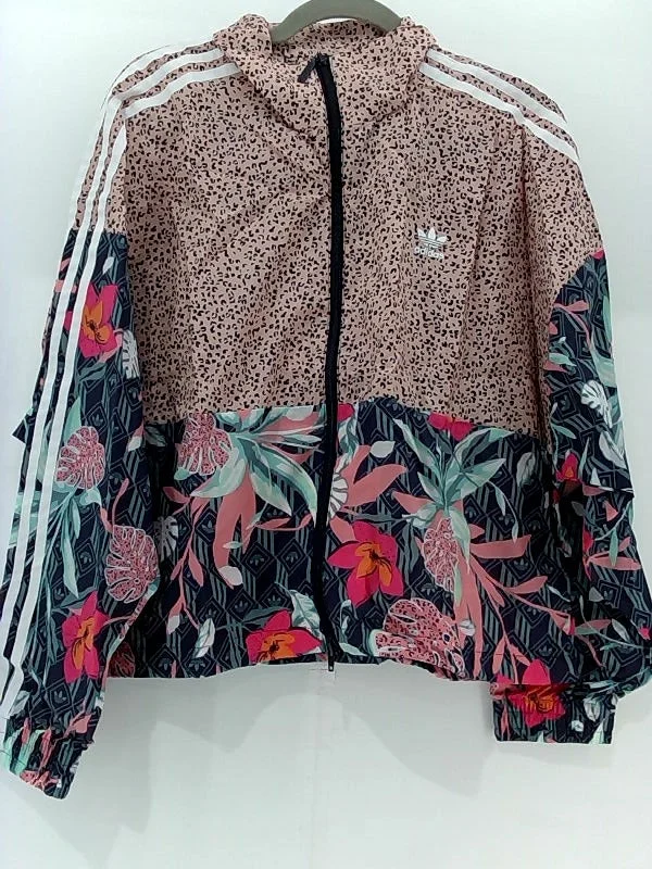 Adidas Originals Women's Multicolor Track Top Jacket X-Large Satin Fabric Silk Fabric Chiffon Fabric