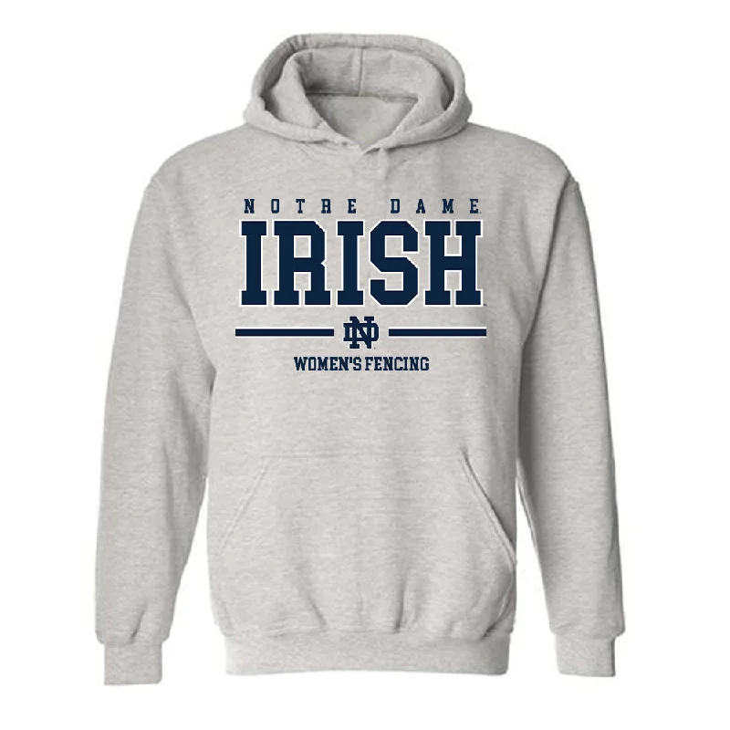 Notre Dame - NCAA Women's Fencing : Atara Greenbaum - Classic Shersey Hooded Sweatshirt Hoodie Crop Top Short Trendy Notre Dame - NCAA Women's Fencing : Atara Greenbaum - Classic Shersey Hooded Sweatshirt Hoodie Crop Top Short Trendy