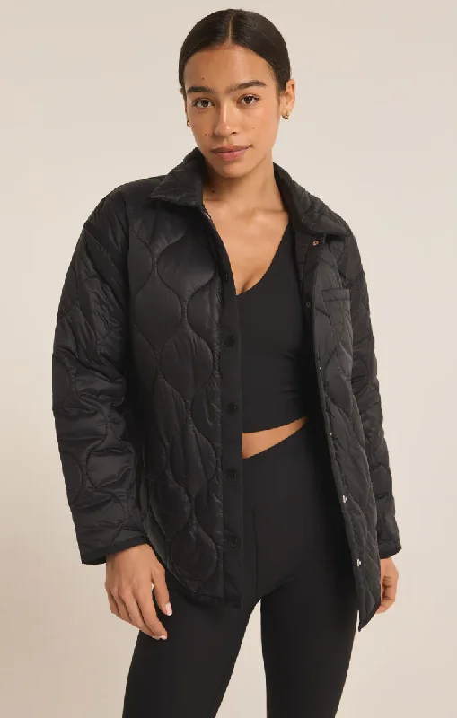 Z Supply - Time Is Now Quilted Jacket Fitted Jacket Loose Jacket Oversized Jacket